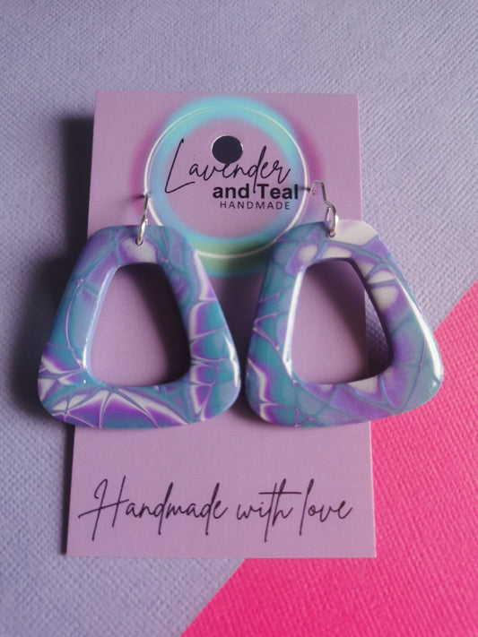 Mokume Gane Organic Hooks