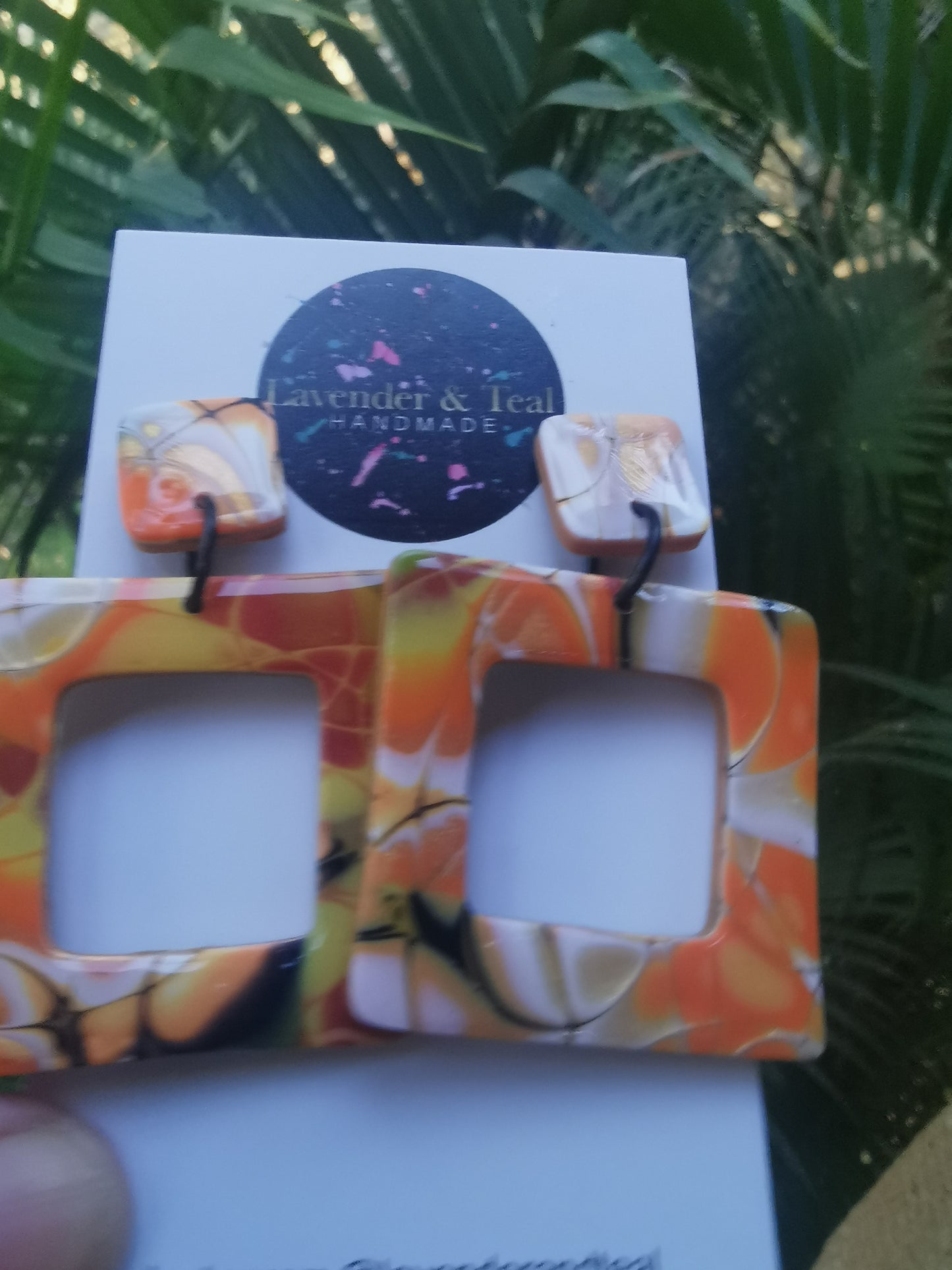 Mokume Gane Square Dangles